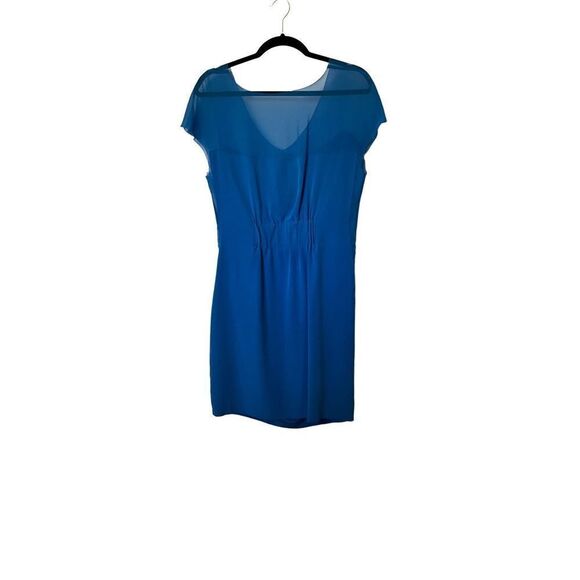 Anthropologie Madison Marcus Bright Blue Silk Dress - Picture 2 of 8